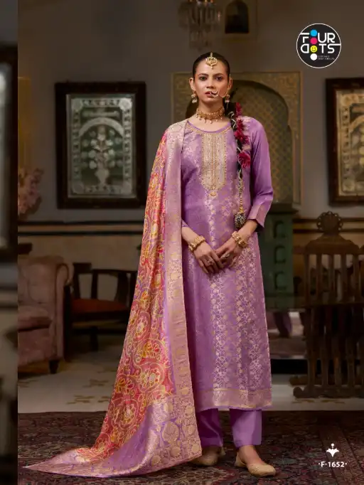 Fourdots Jelani Viscose Muslin Designer Wholesale Salwar Suit Catalog