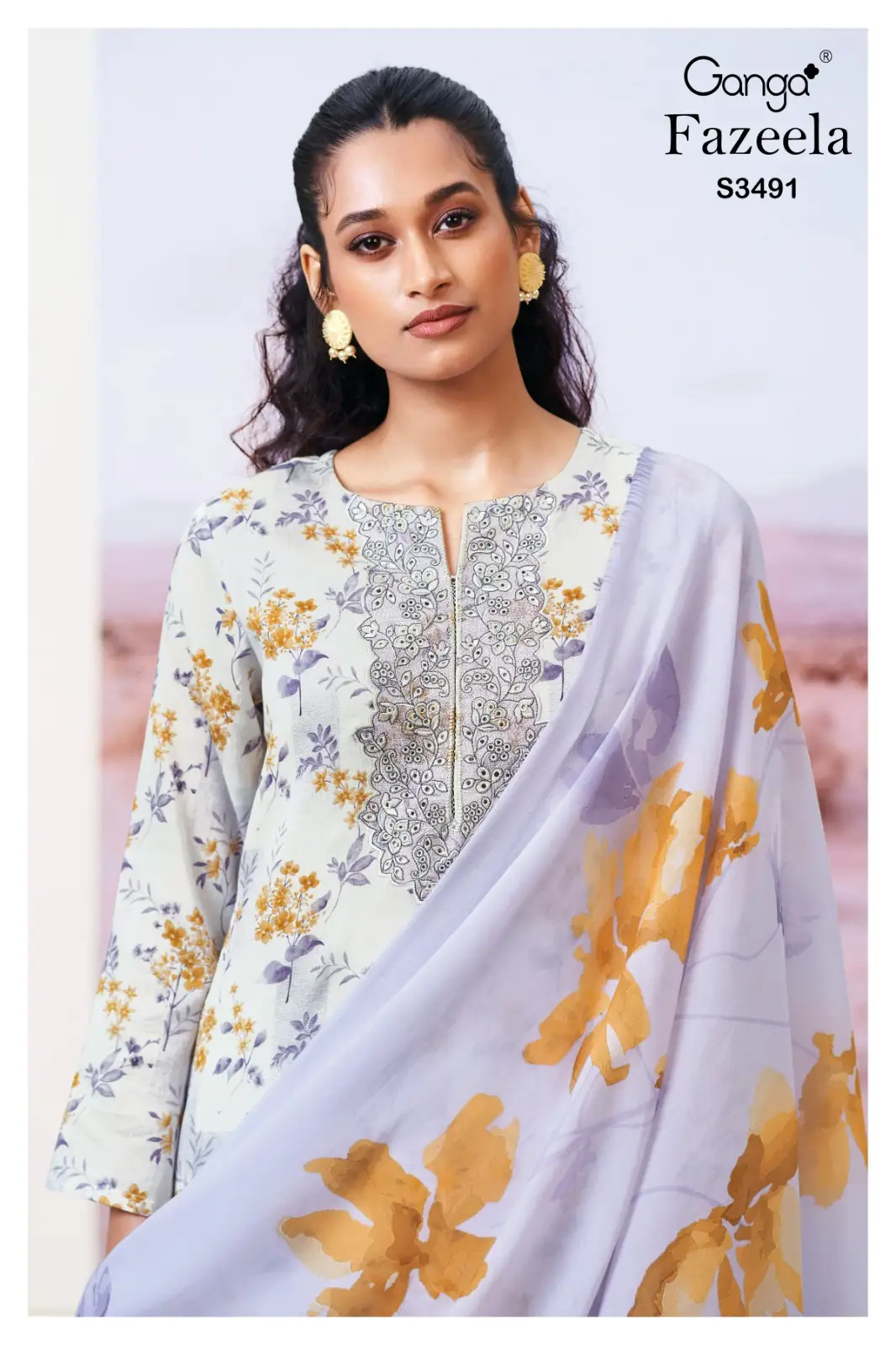 Ganga Fazeela 3491 Premium Cotton Dobby Printed Salwar Suit Collection Ganga Fazeela 3491 Premium Cotton Dobby Printed Salwar Suit Collection