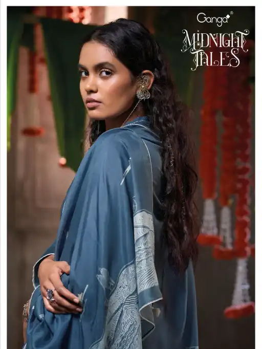 Ganga Midnight Tales Premium Cotton Wholesale Salwar Suit Catalog