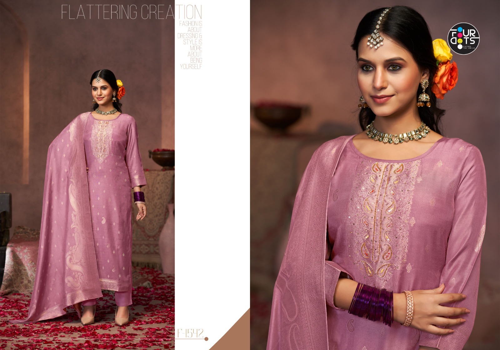 Gazala Collection Suits with Viscos Wholesale Designer Dress Material - Image 3