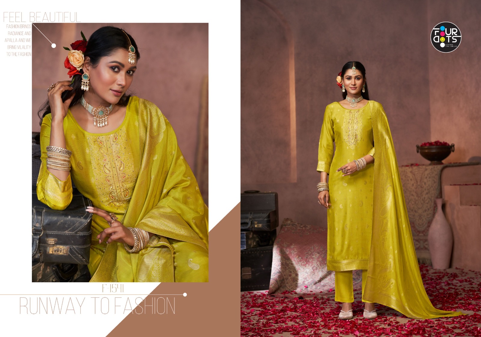 Gazala Collection Suits with Viscos Wholesale Designer Dress Material - Image 4