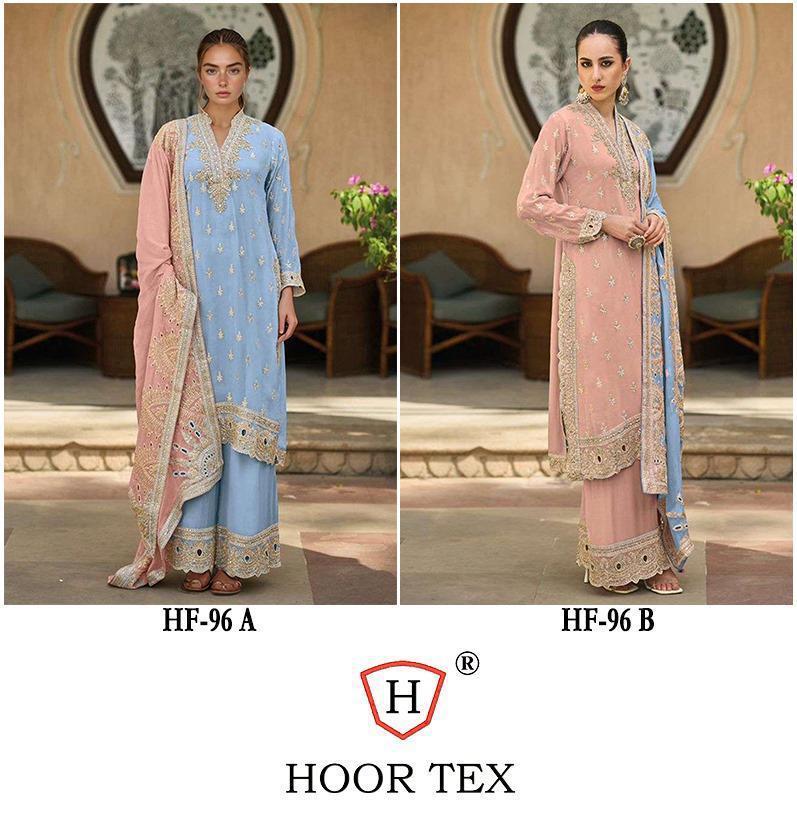 Hoor Tax HF-96 AB Heavy Chiffon Readymade Pakistani Suit Collection - Image 3