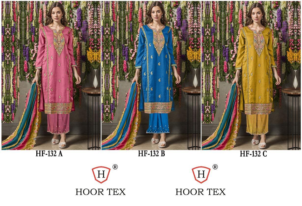 Hoor Tex HF-132 Heavy Chinon Wholesale Readymade Pakistani Suit - Image 8
