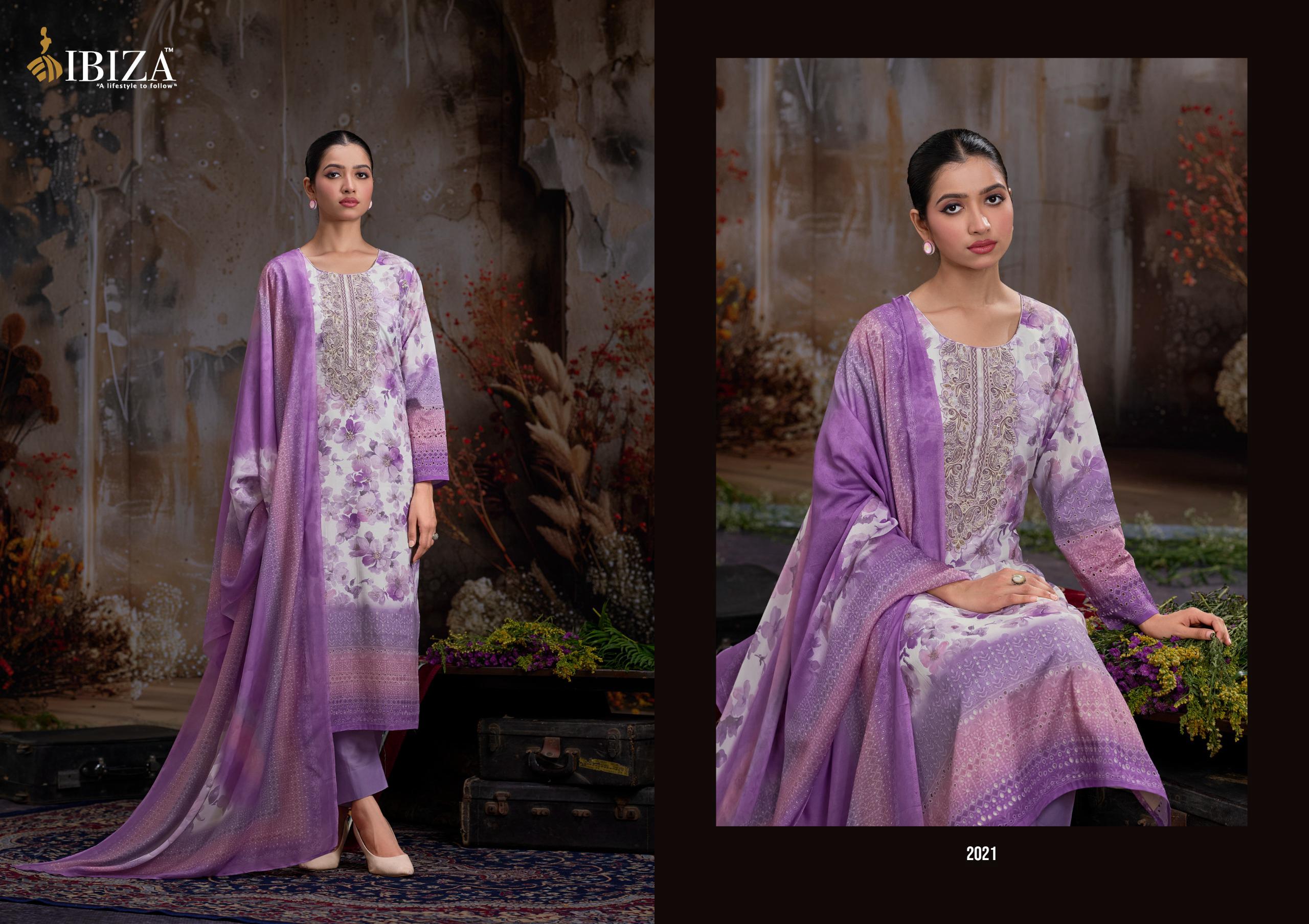 IBIZA ALEXA Designer Lawn Cotton Salwar Suit Dupatta Embroidered Collection - Image 5