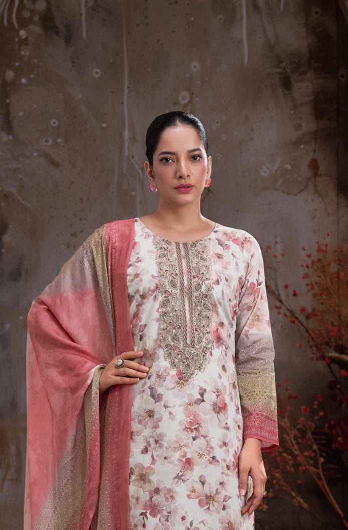 IBIZA ALEXA Designer Lawn Cotton Salwar Suit Dupatta Embroidered Collection