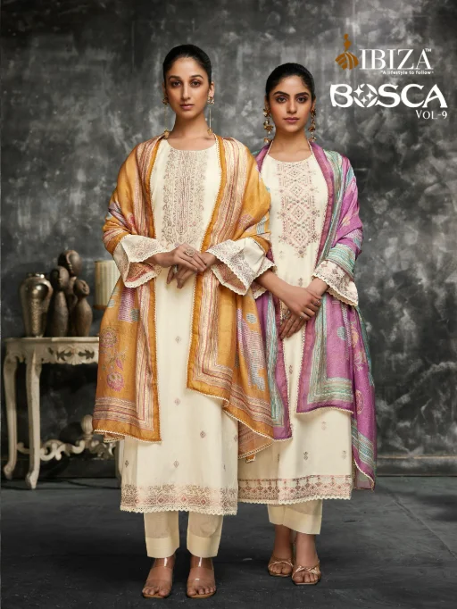 Ibiza Bosco Vol 9 Pure Lawn Cotton Jacquard Salwar Suit Catalog
