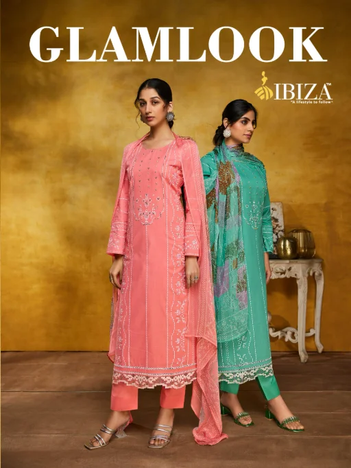 Ibiza Glamlook Pure Cotton Wholesale Print Salwar Suits Catalog