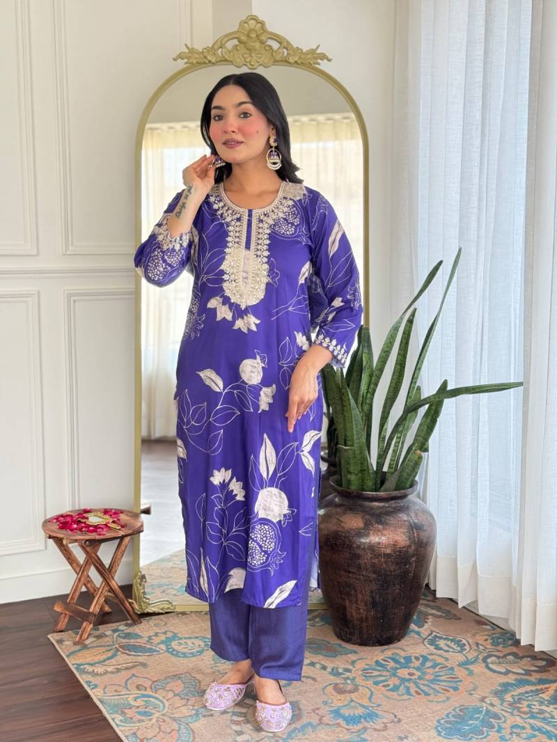 Jemima 1 Maslin Printed Fancy Kurti With Bottom Collection