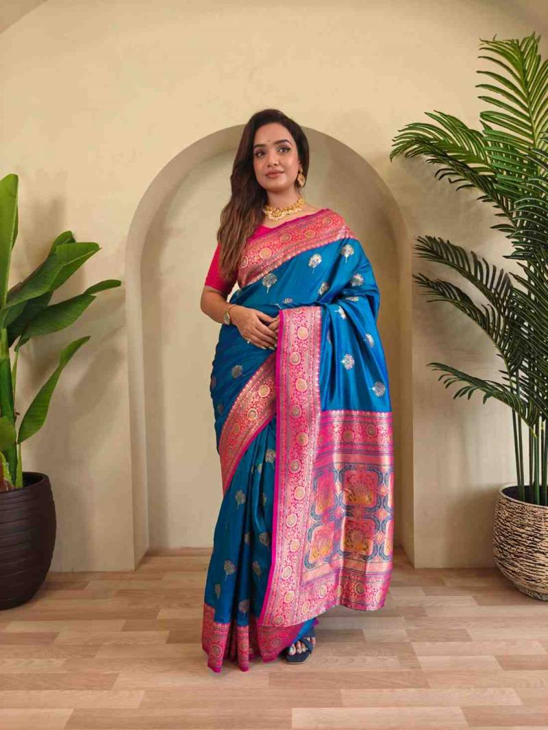 KC 3087 Banarasi Silk Fancy Saree Wholesale Collection