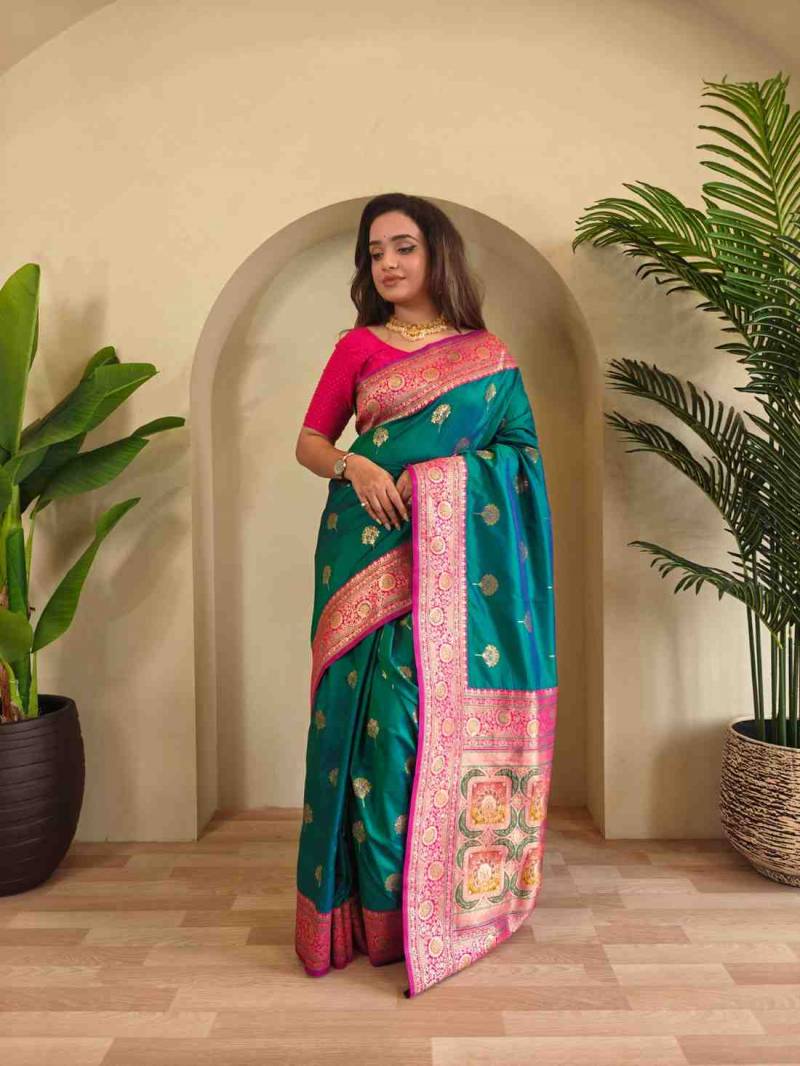 KC 3087 Banarasi Silk Fancy Saree Wholesale Collection - Image 2