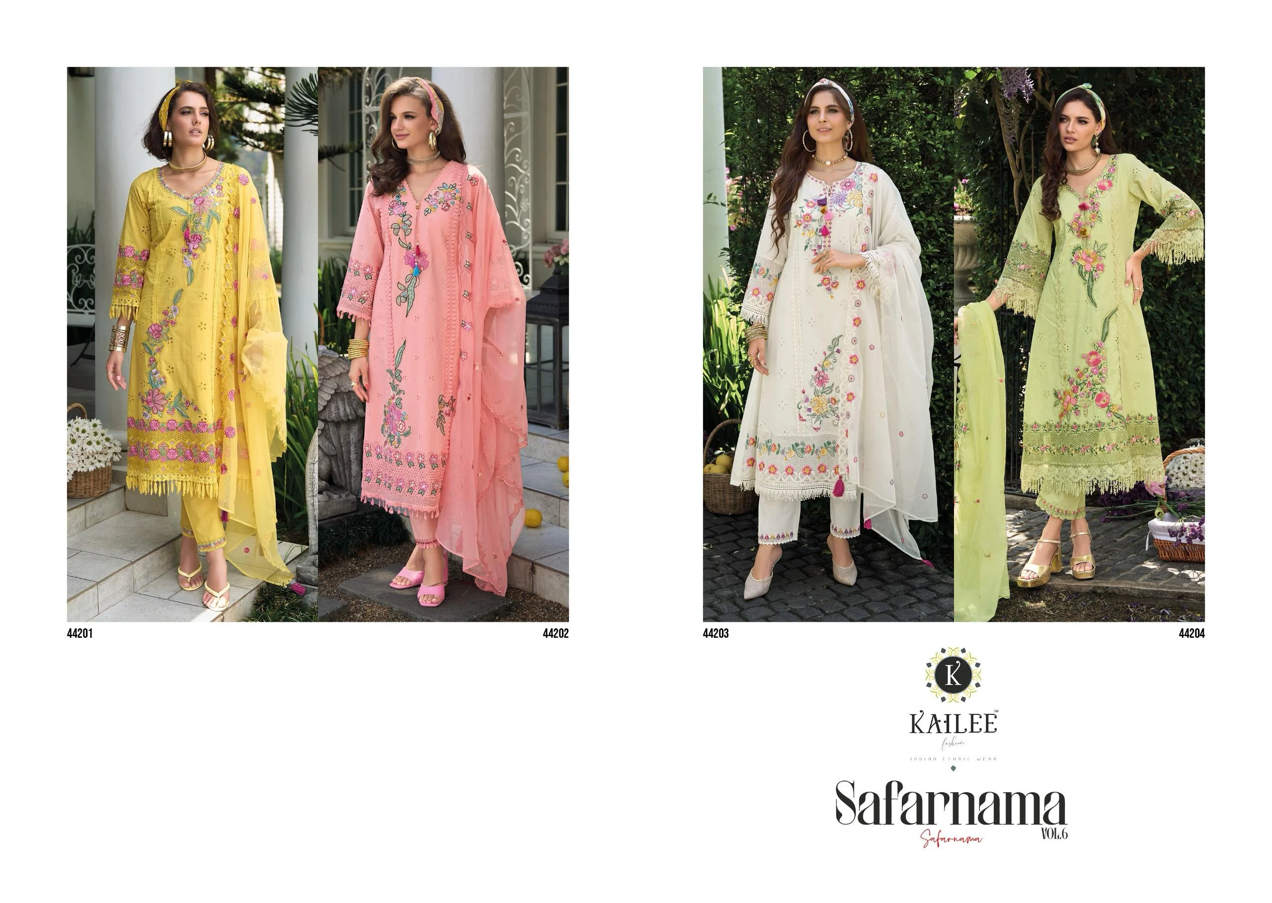 Kailee Safaranama Vol 6 Designer Pure Cotton Salwar Suit Catalog - Image 13