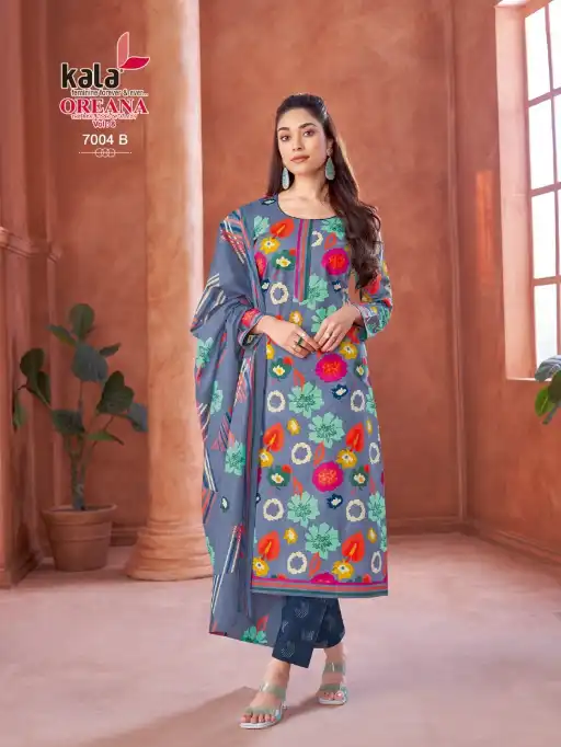 Kala Oreana Vol 8 Wholesale Printed Cotton Dress Matrial Catalog