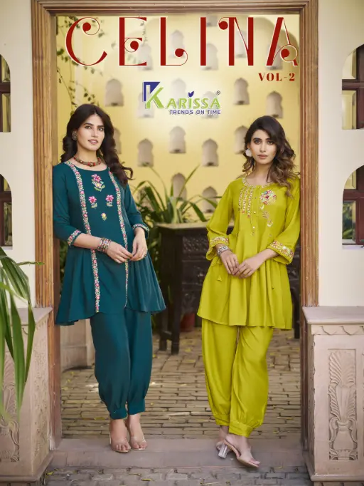 Karissa Celina Vol-2 Premium Rayon Wholesale Co-ord Set