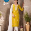 Rangoon Anuradha Airjet Rayon Embroidered Work Kurti Bottom With Dupatta