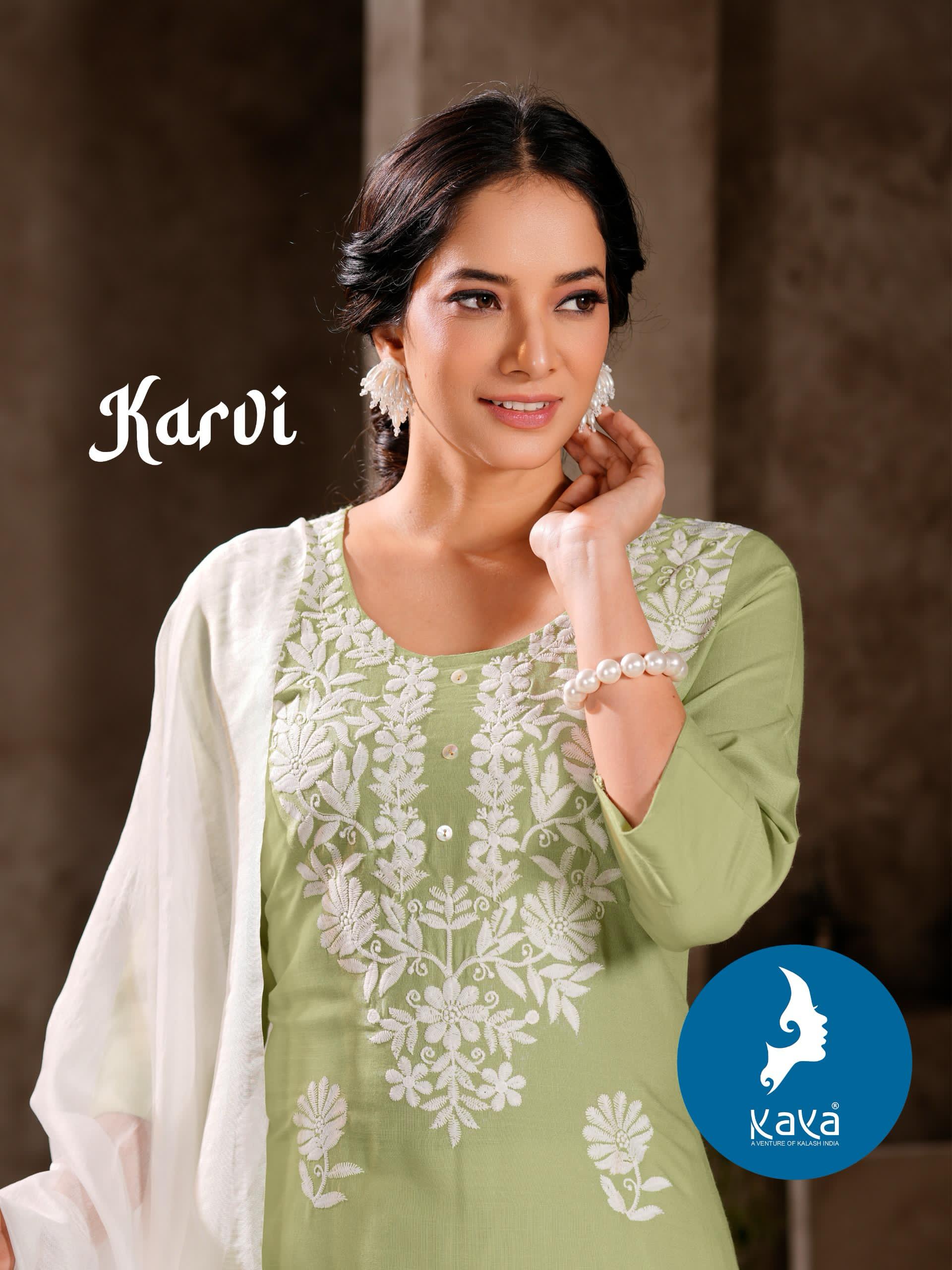 Kaya Karvi Premium Rayon Wholesale Kurti Bottom With Dupatta Collection
