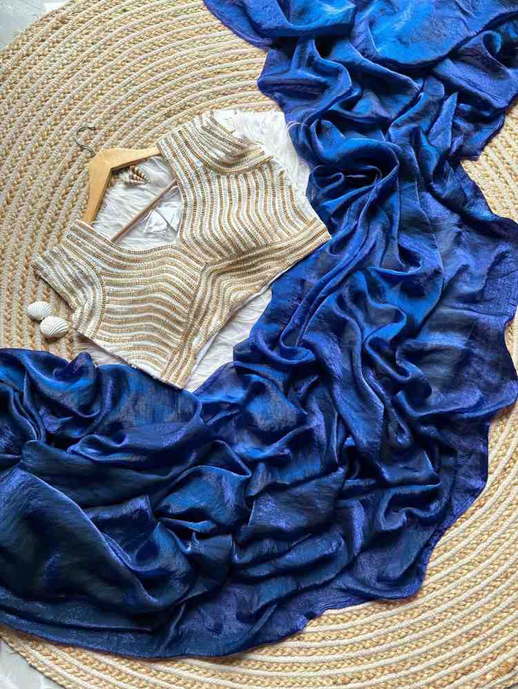 Kc 95 Sparkle Silk Stylish Party Wear Wholesale Saree Catalog - Image 4