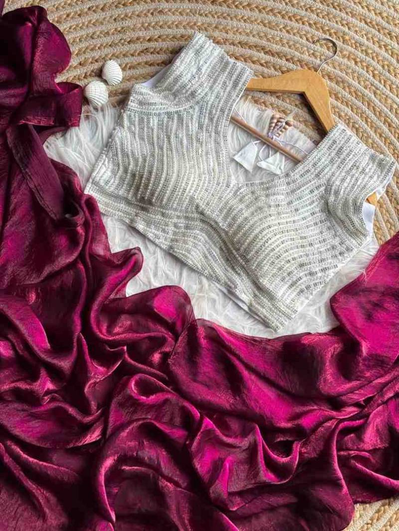 Kc 95 Sparkle Silk Stylish Party Wear Wholesale Saree Catalog - Image 6