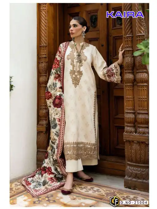 Keval Fab Kaira Vol 25 Lawn Cotton Karachi Salwar Suit Dress Catalog - Image 6