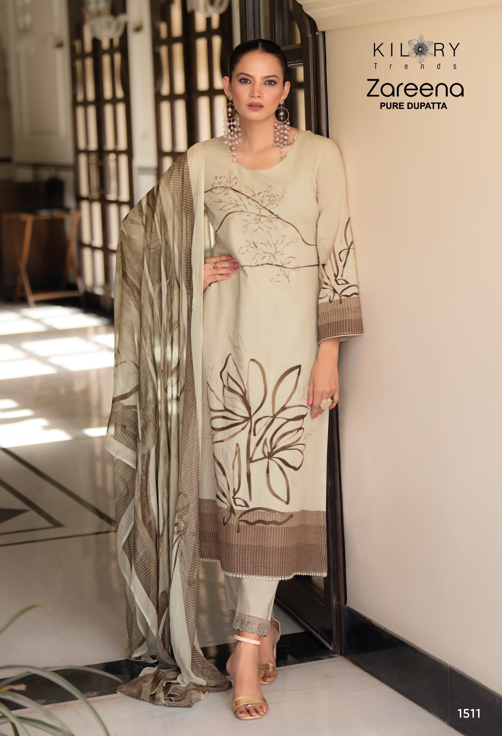 Kilory Trends Zareena Cotton Salwar Suit Dupatta Printed Cotton Embroidered Collection - Image 6