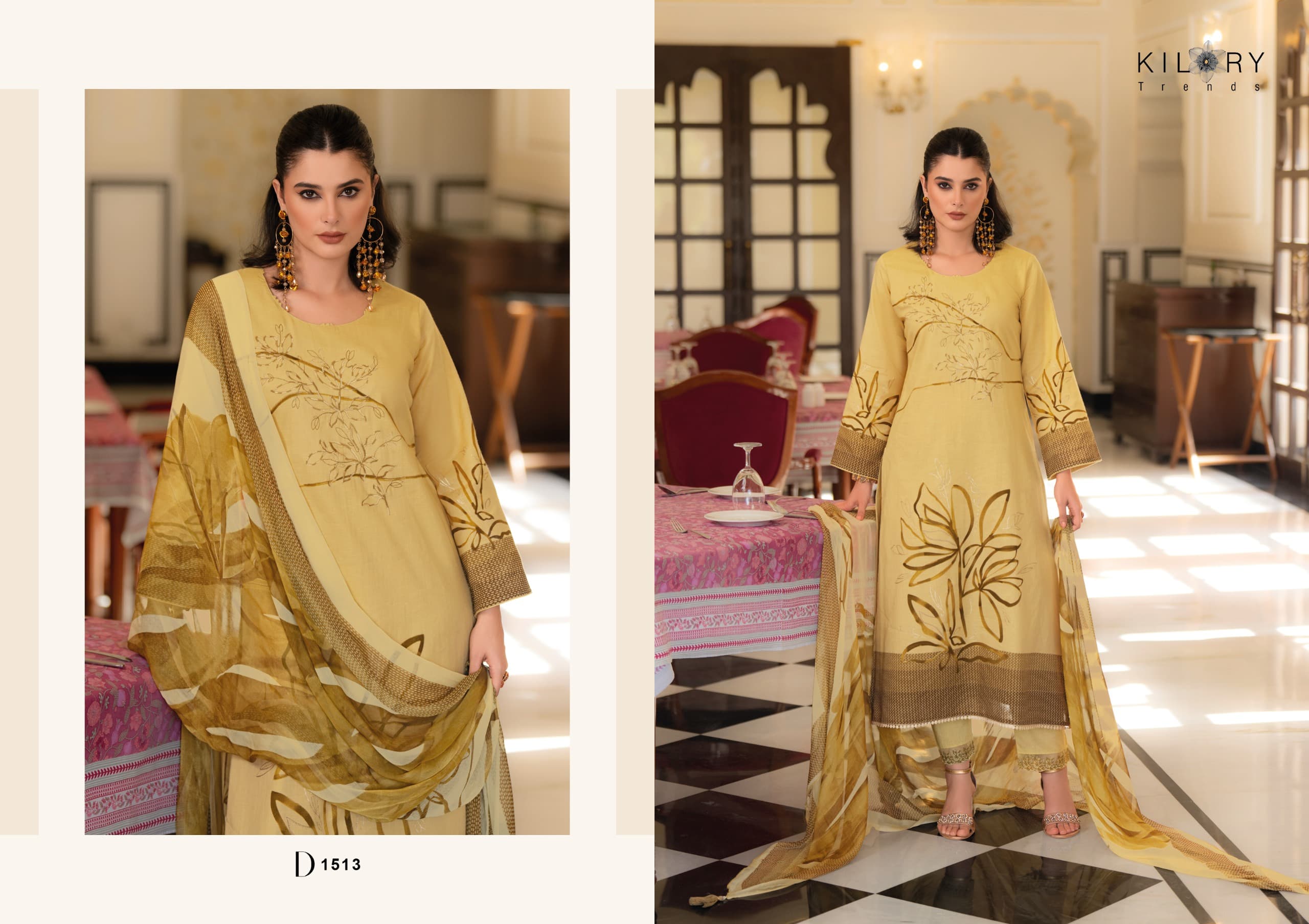 Kilory Trends Zareena Cotton Salwar Suit Dupatta Printed Cotton Embroidered Collection - Image 3