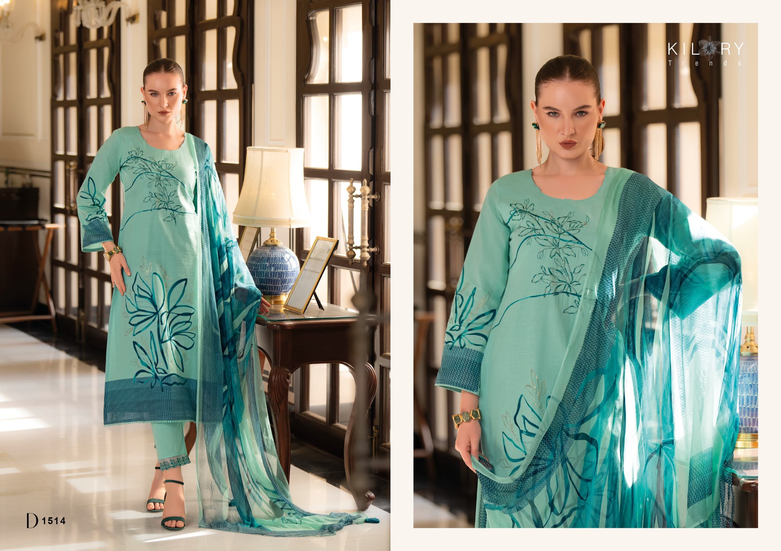 Kilory Trends Zareena Cotton Salwar Suit Dupatta Printed Cotton Embroidered Collection - Image 4