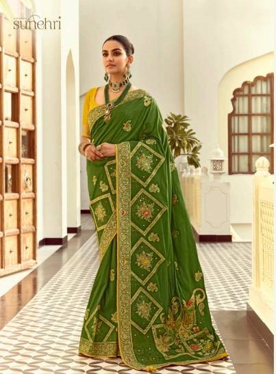 Kimora Sunehri Alankar Designer Wedding Wear Sarees Wholesale Collection — Wholesale, Kimora wholesale from Surat — view 1