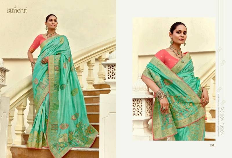 Kimora Sunehri Alankar Designer Wedding Wear Sarees Wholesale Collection — Wholesale, Kimora wholesale from Surat - Gallery Image 10