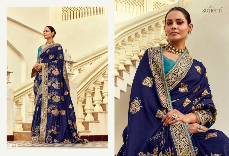 Kimora Sunehri Alankar Designer Wedding Wear Sarees Wholesale Collection — Wholesale, Kimora wholesale from Surat - Gallery Image 11