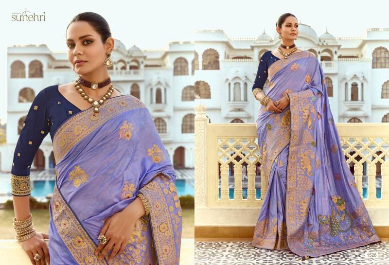Kimora Sunehri Alankar Designer Wedding Wear Sarees Wholesale Collection — Wholesale, Kimora wholesale from Surat - Gallery Image 6