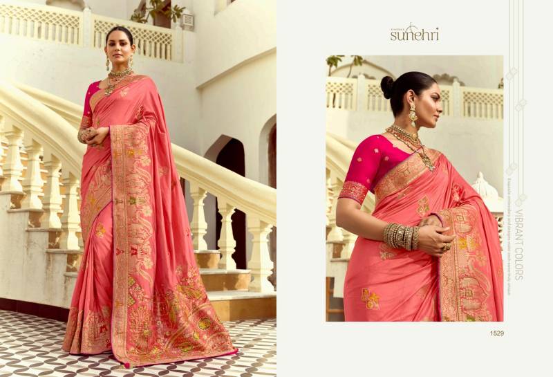Kimora Sunehri Alankar Designer Wedding Wear Sarees Wholesale Collection — Wholesale, Kimora wholesale from Surat - Gallery Image 8