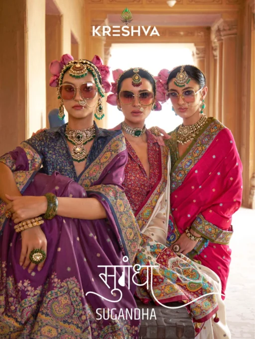 Kreshva Sugandha Wholesale Printed Silk Sarees Collection