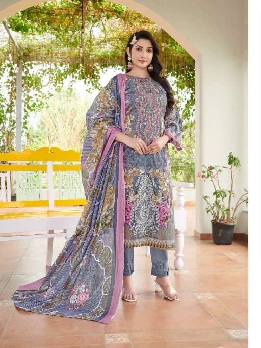 Lokesh Muskan Cemric Cotton Designer Wholesale Salwar Suits Catalog - Image 7