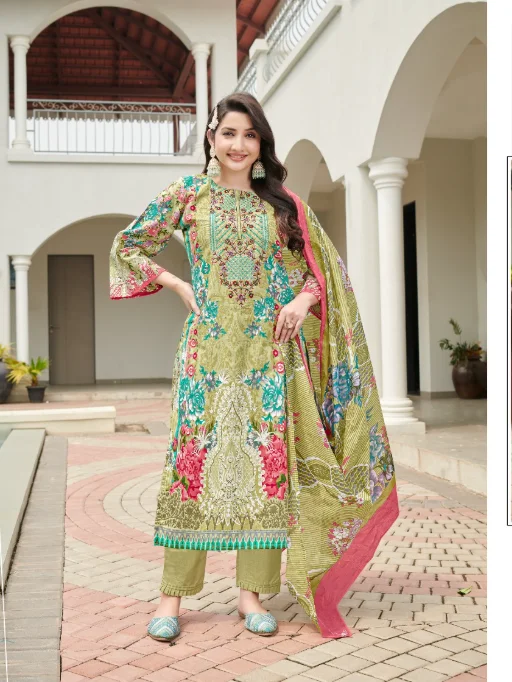 Lokesh Muskan Cemric Cotton Designer Wholesale Salwar Suits Catalog - Image 8