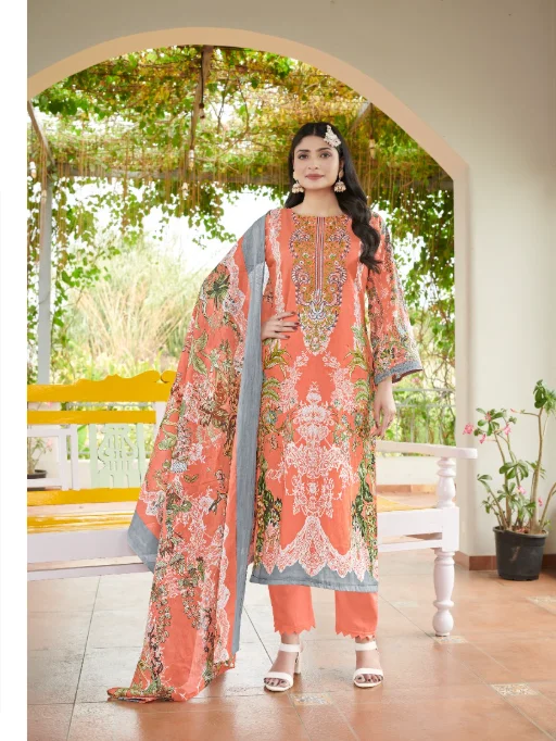 Lokesh Muskan Cemric Cotton Designer Wholesale Salwar Suits Catalog - Image 3