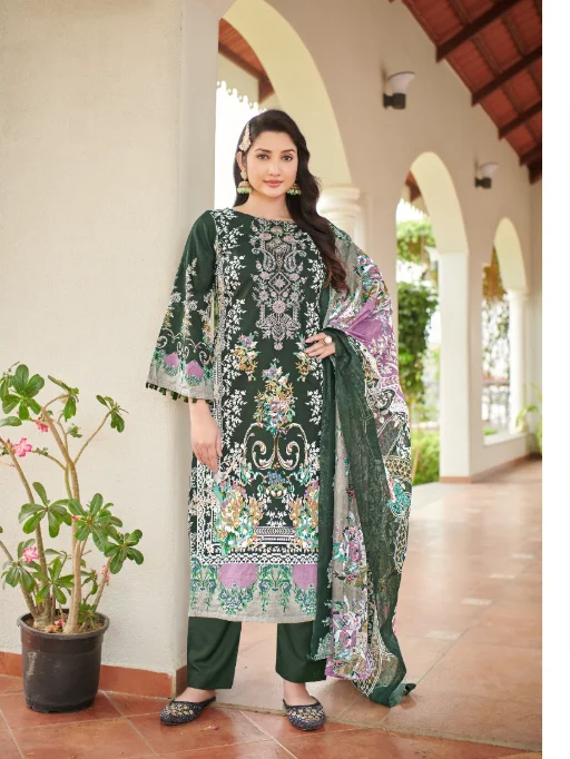 Lokesh Muskan Cemric Cotton Designer Wholesale Salwar Suits Catalog - Image 6