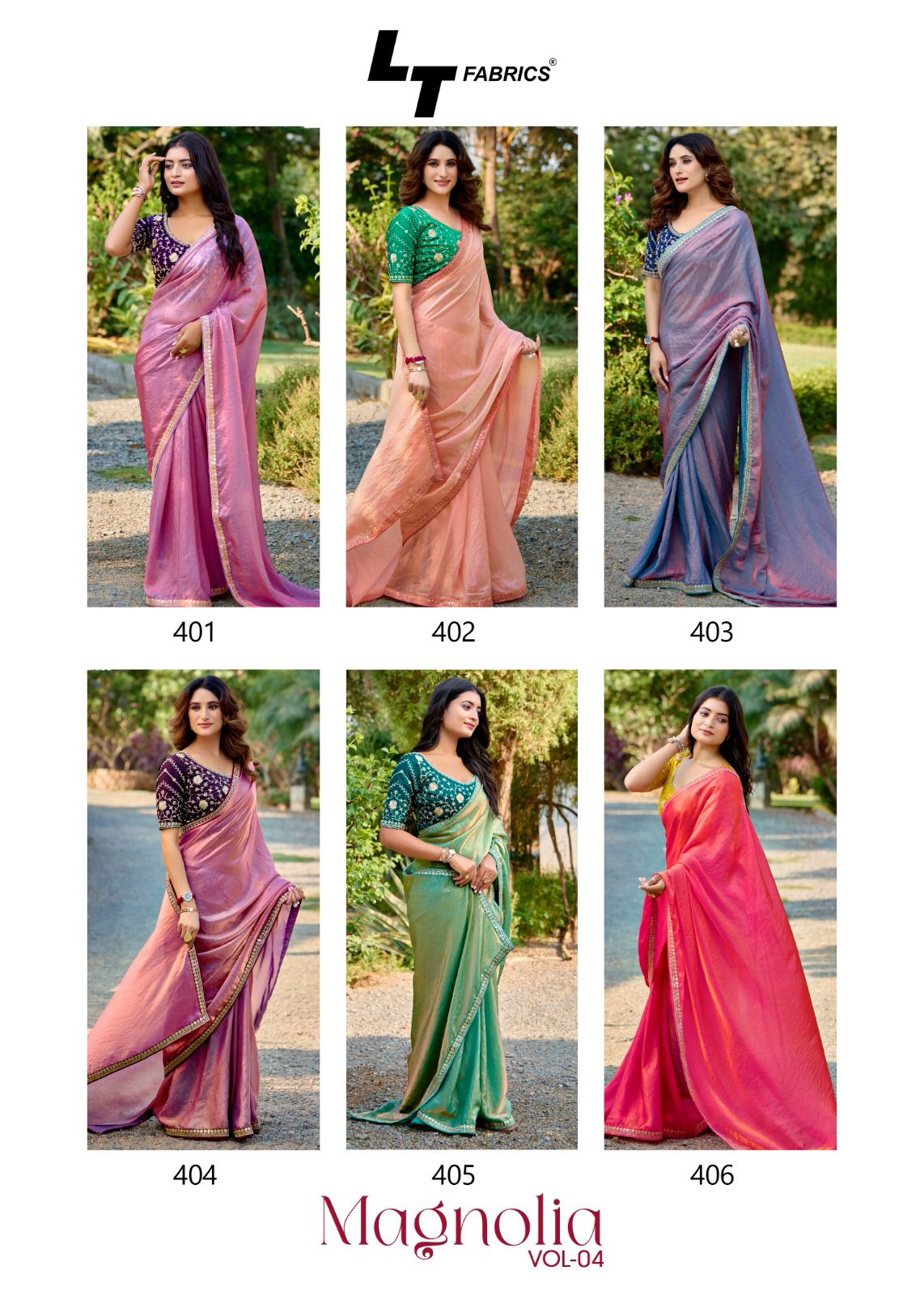 Magnolia Vol. 04 by L.T. Fashions Fancy Silk Wholesale Saree Catalog - Image 13