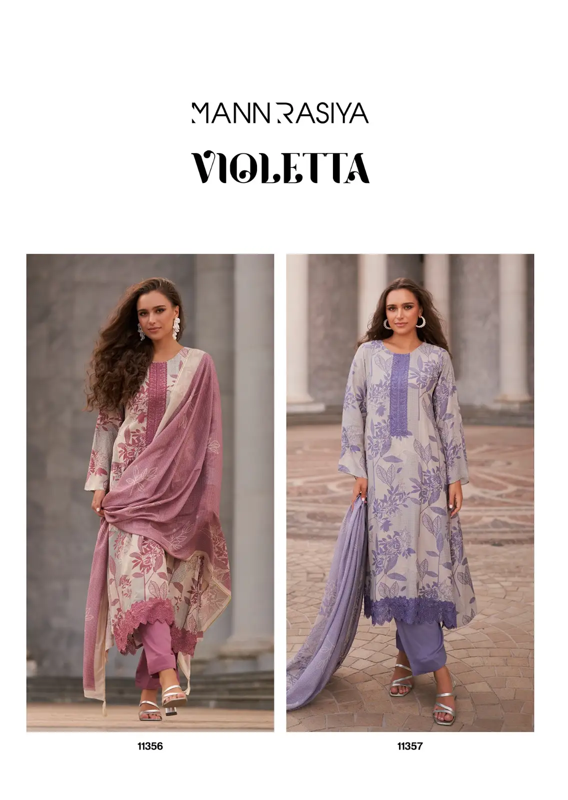 Mannrasiya Violetta Modal Muslin Fancy Silk Salwar Suit Catalog - Image 11