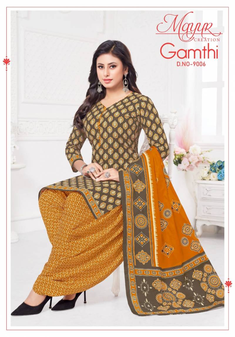 Mayur Gamthi Vol 9 Cotton Printed Dress Material Collection . - Image 5