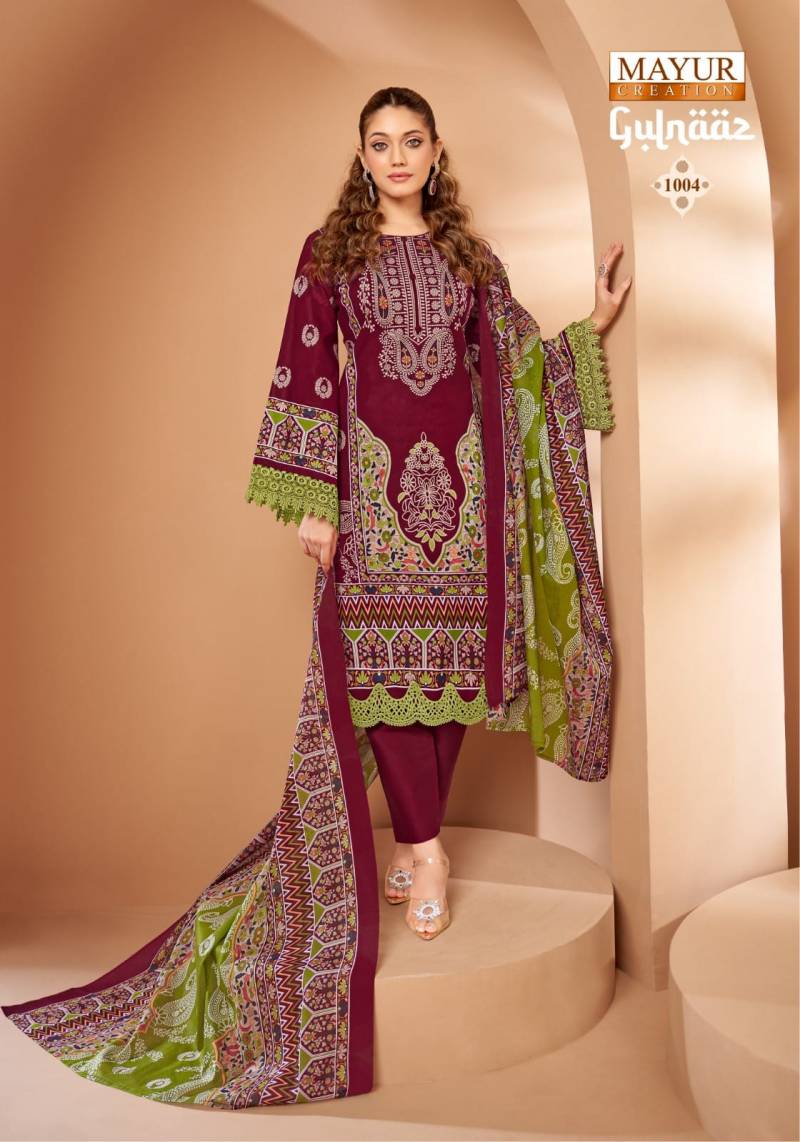 Mayur Gulnaaz Vol 1 Cotton Printed Wholesale Dress Material Collection - Image 3