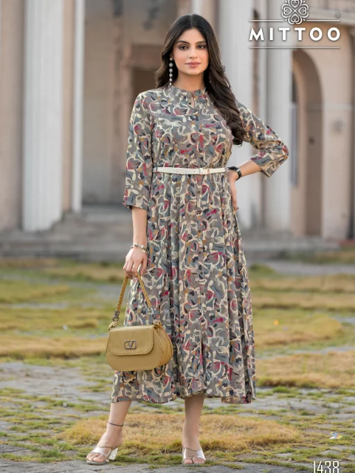 Mittoo Belt Vol 20 Rayon Readymade Kurti Wholesale Collection - Image 3