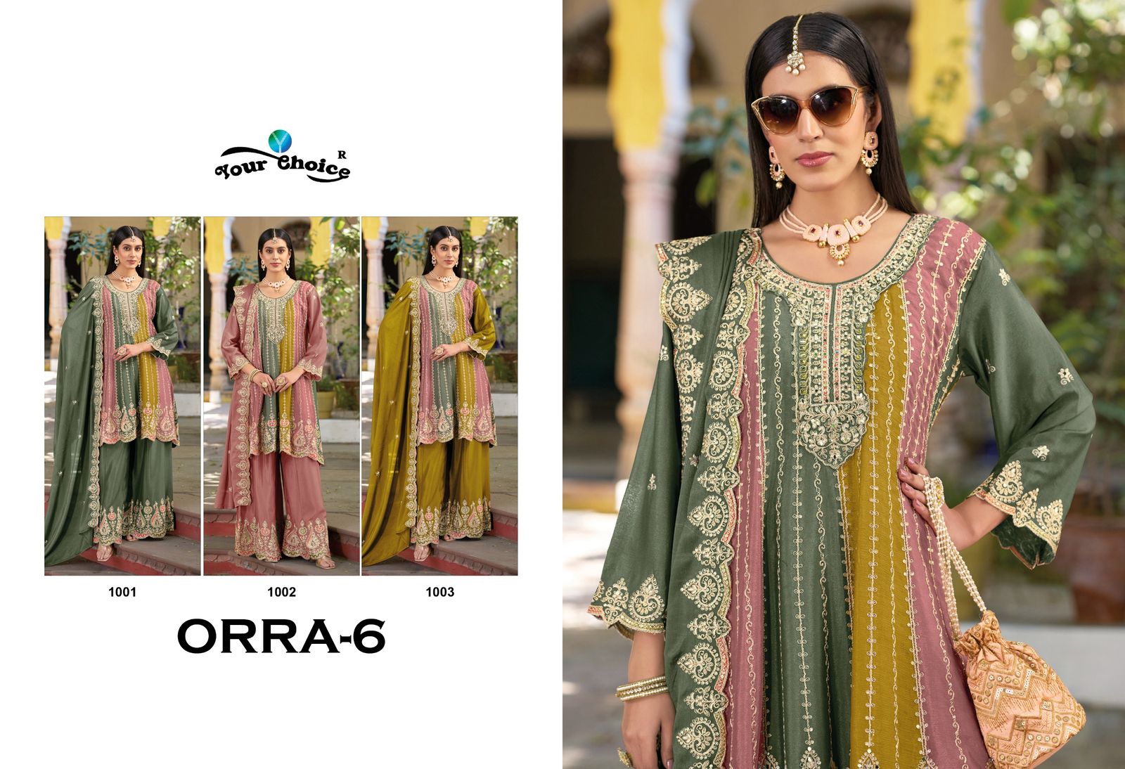 ORRA-6 Heavy Chinon Wholesale Premium Salwar Suit Collection - Image 2