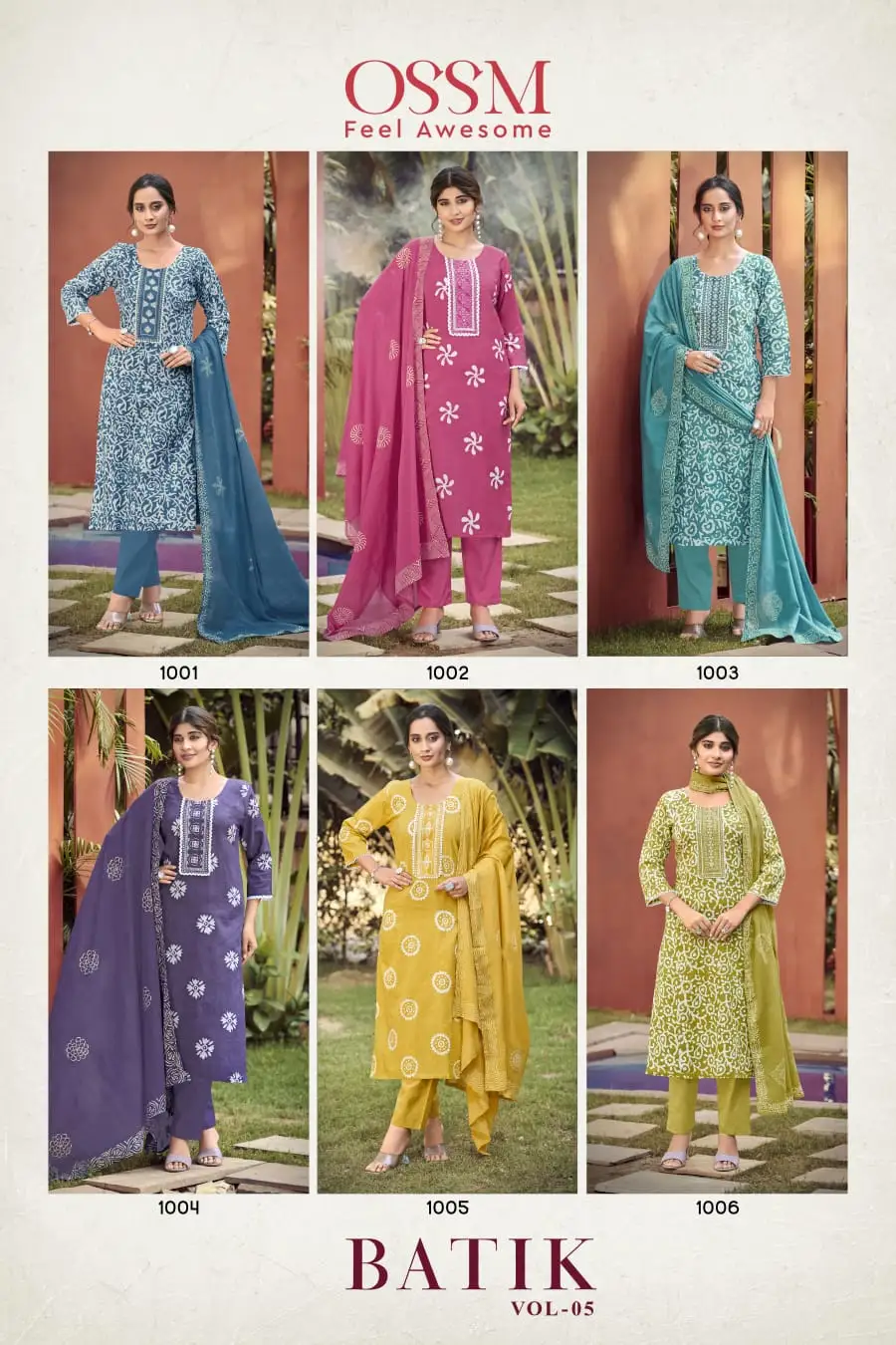 OSSM Batik Vol 05 Cotton Batik Printed Readymade Salwar Suit Collection - Image 8