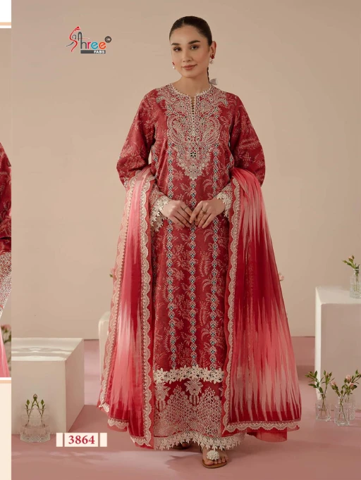 Ombre Chikankari Lawn Vol-1 Pakistani Lawn Salwar Suit Catalog