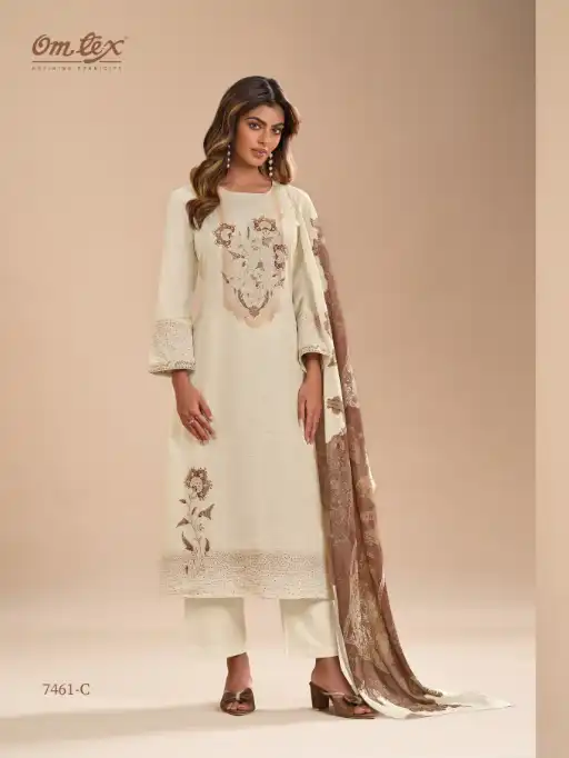 Omtex Hina Cotton Silk Premium Salwar Suits Wholesale Catalog