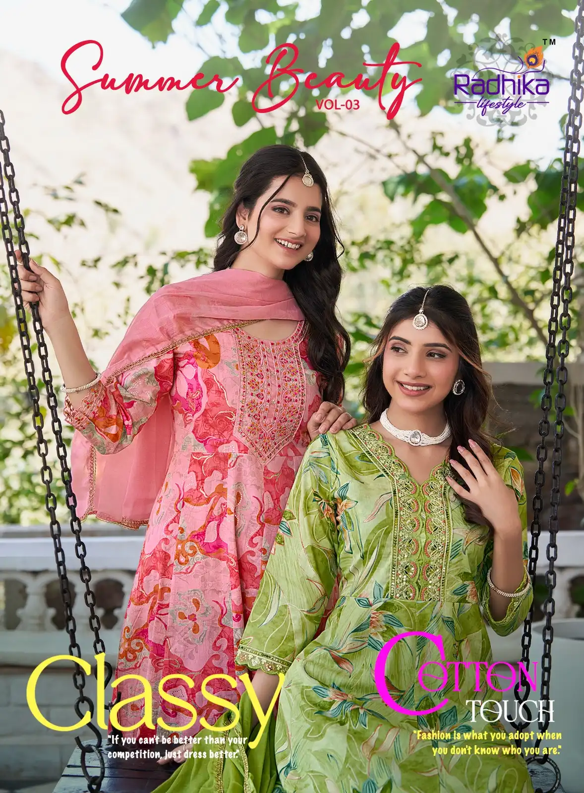 Radhika Lifestyle Summer Vol 3 Heavy Anarkali Gown Cotton Collection