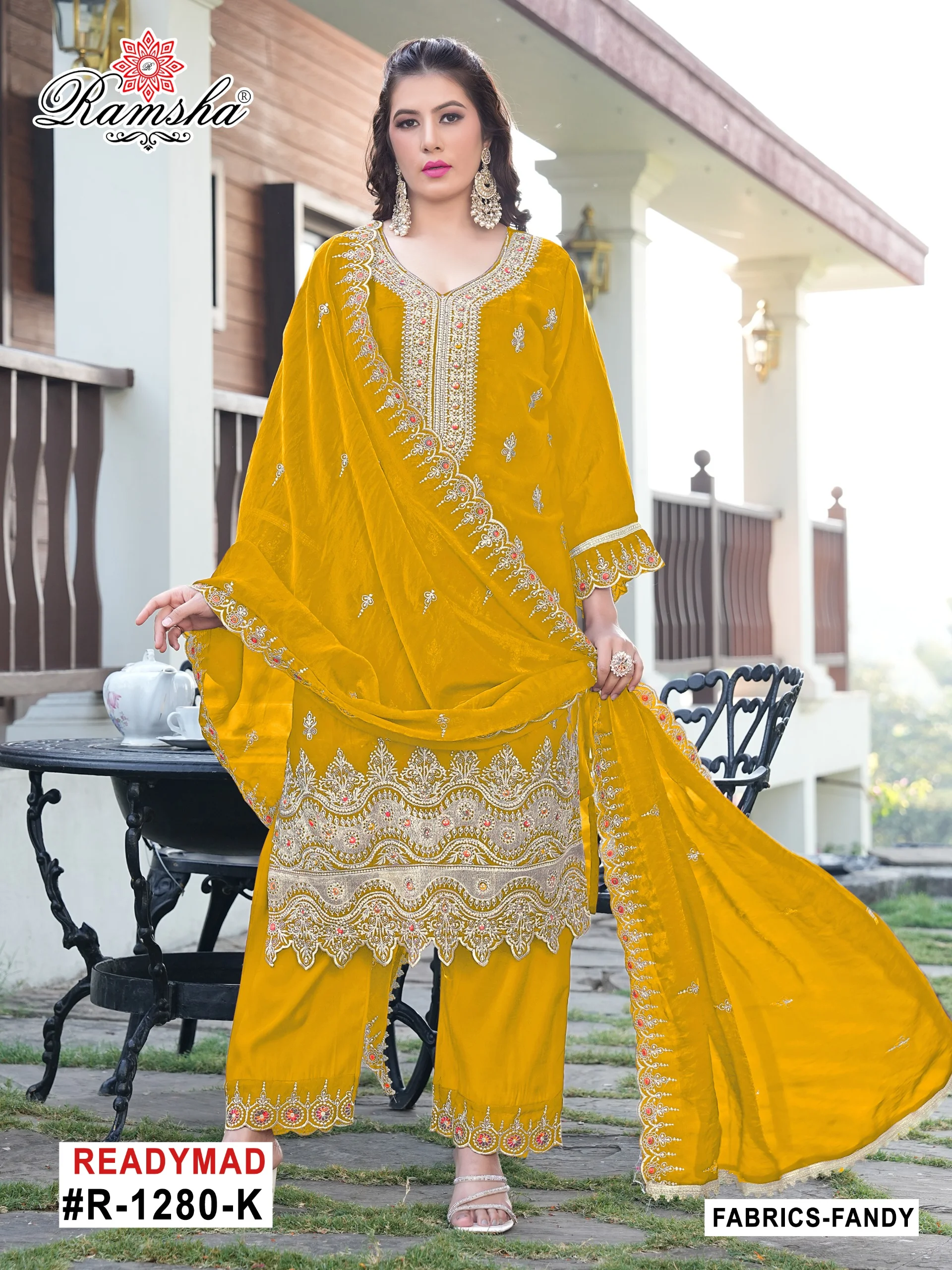 Ramsha R-1280 NX Readymade Fandy Salwar Suit Catalog - Image 4