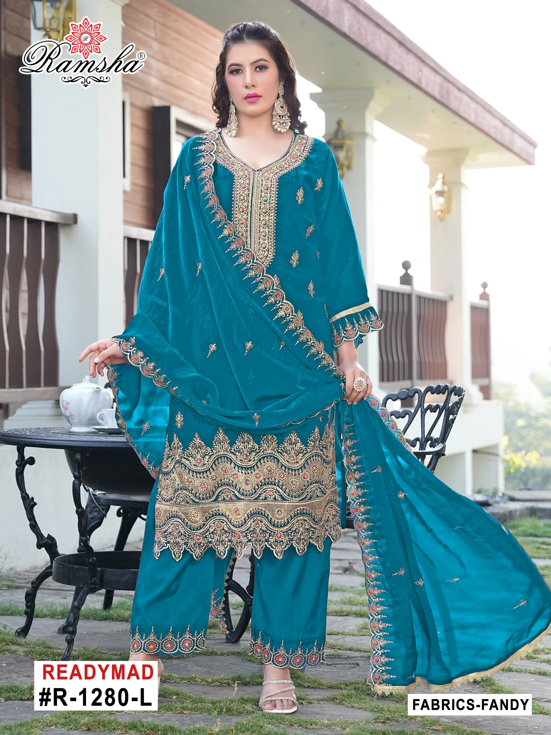 Ramsha R-1280 NX Readymade Fandy Salwar Suit Catalog - Image 2