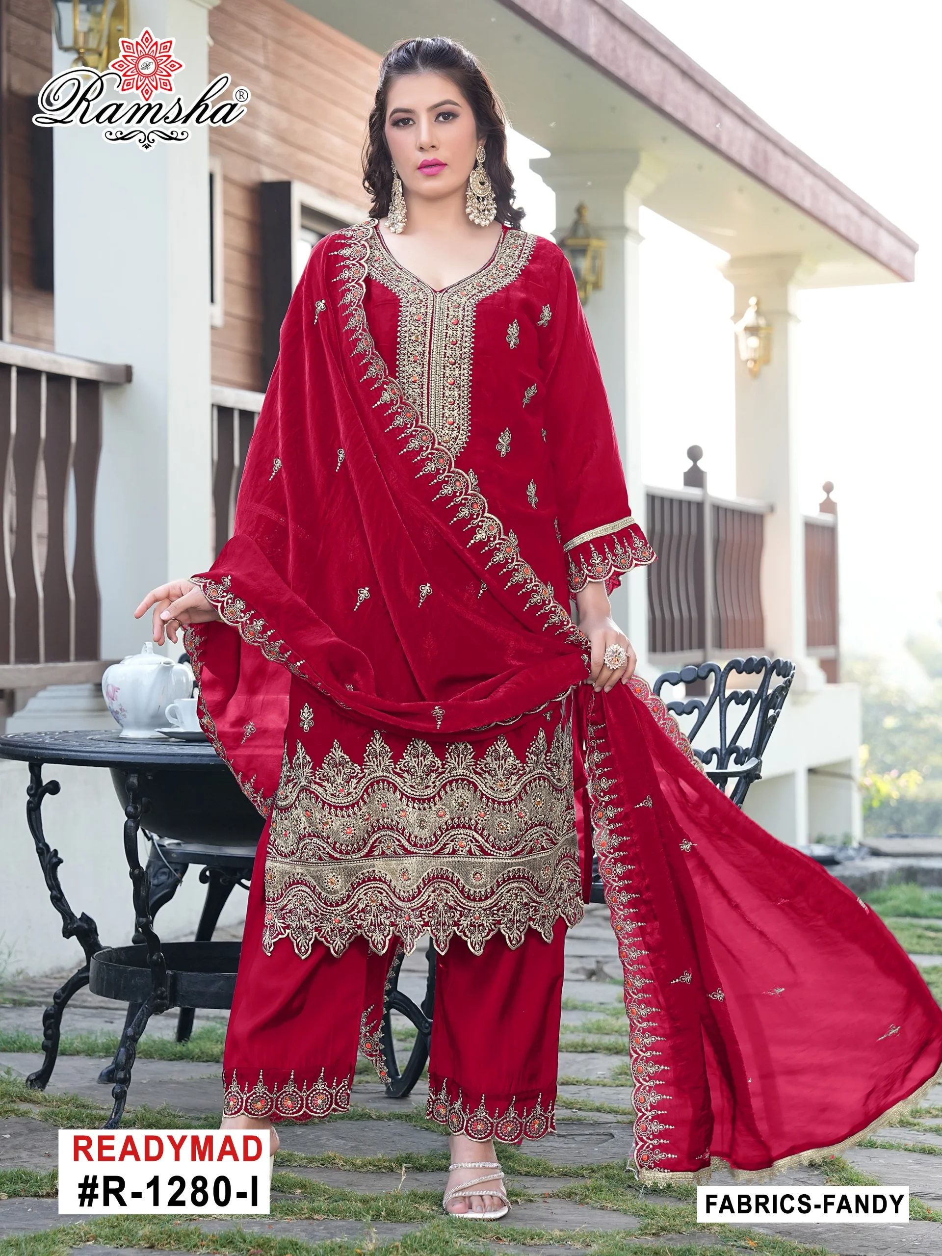 Ramsha R-1280 NX Readymade Fandy Salwar Suit Catalog