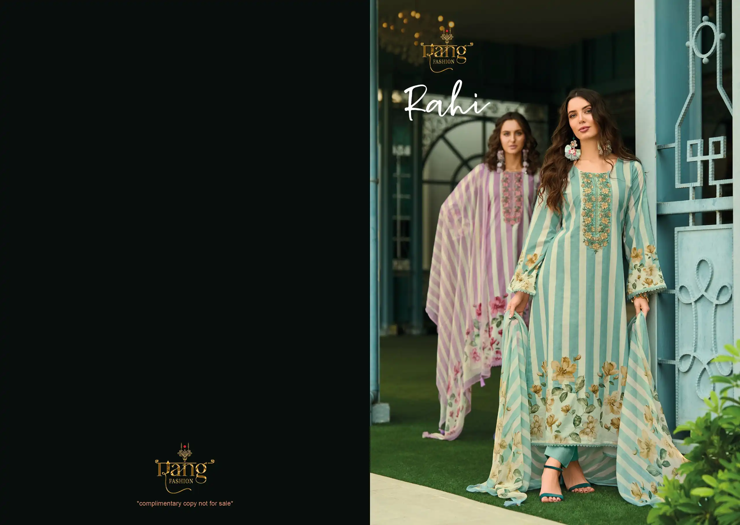 Rang Fashion Rahi Swiss Lawn Cambric Designer Salwar Suit Catalog - Image 7