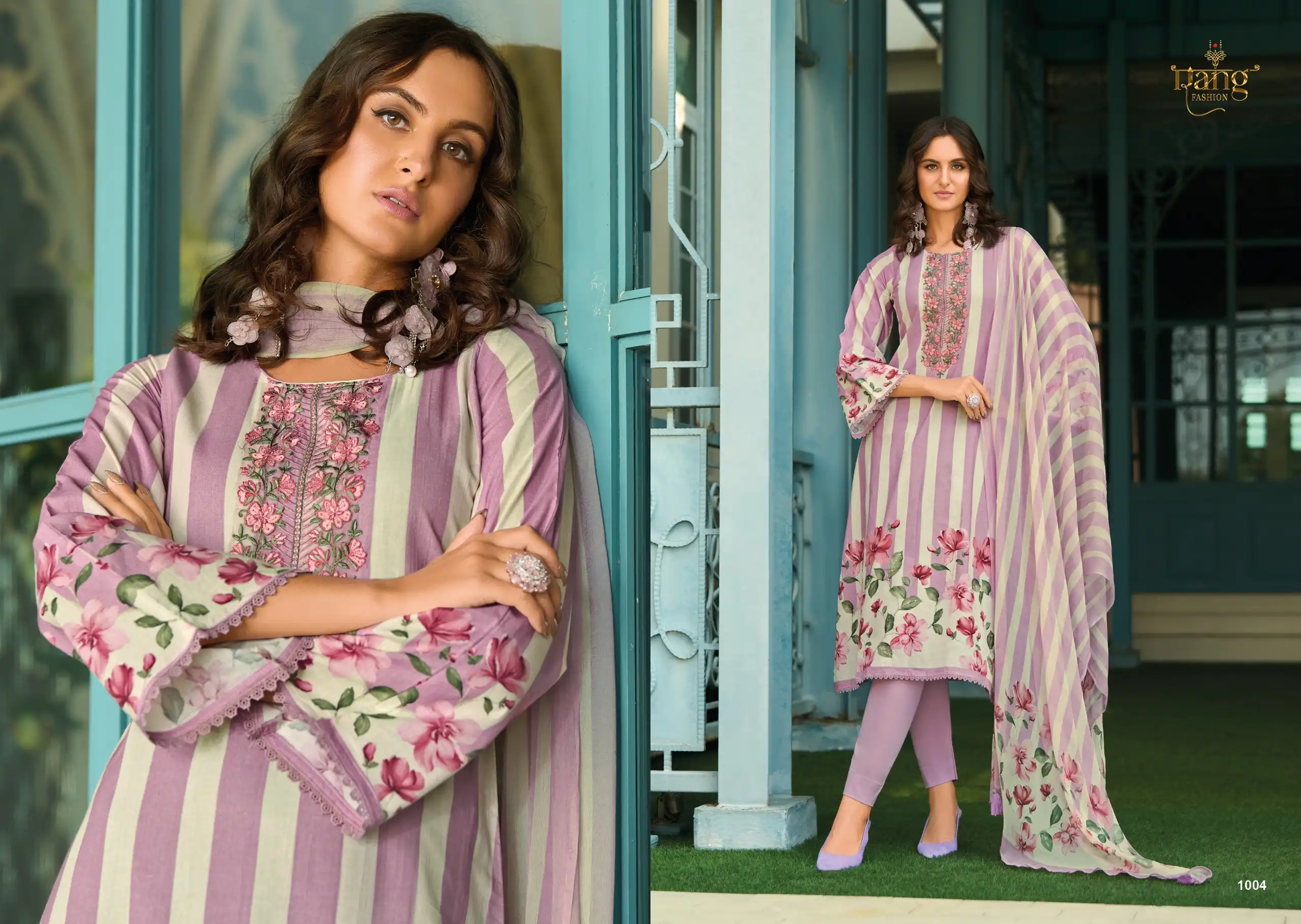Rang Fashion Rahi Swiss Lawn Cambric Designer Salwar Suit Catalog - Image 6
